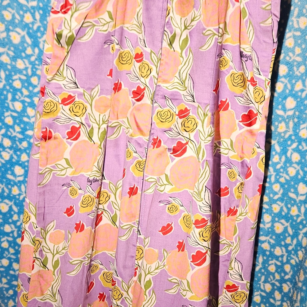 Micheline Pitt VIXEN Magic Purple Sleeveless Midi Sundress - Picture 4 of 4